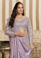 Lily-Luxury Heavy Handwork Ready-to-Wear Lehenga Saree