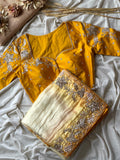 Nehali - Soft Space Silk Handwork Saree