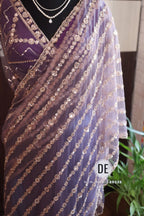 Samita - Cocktail Party Wear Sequined Net Saree