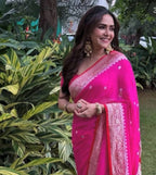 Disha - Pure Khaddi Chiffon Banarasi Saree