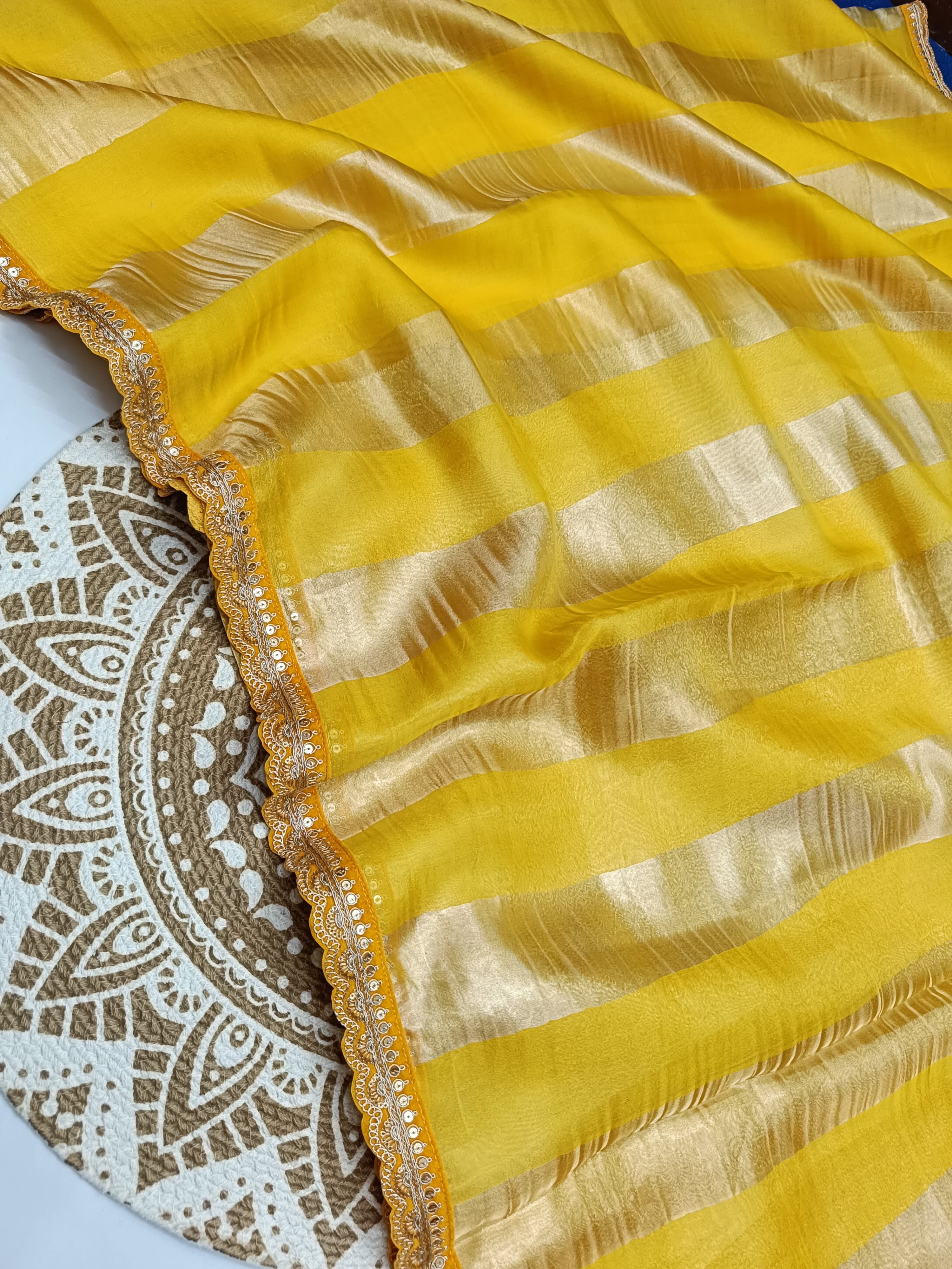 Vandana - Pure Kora Silk Handwoven Kadhua Saree