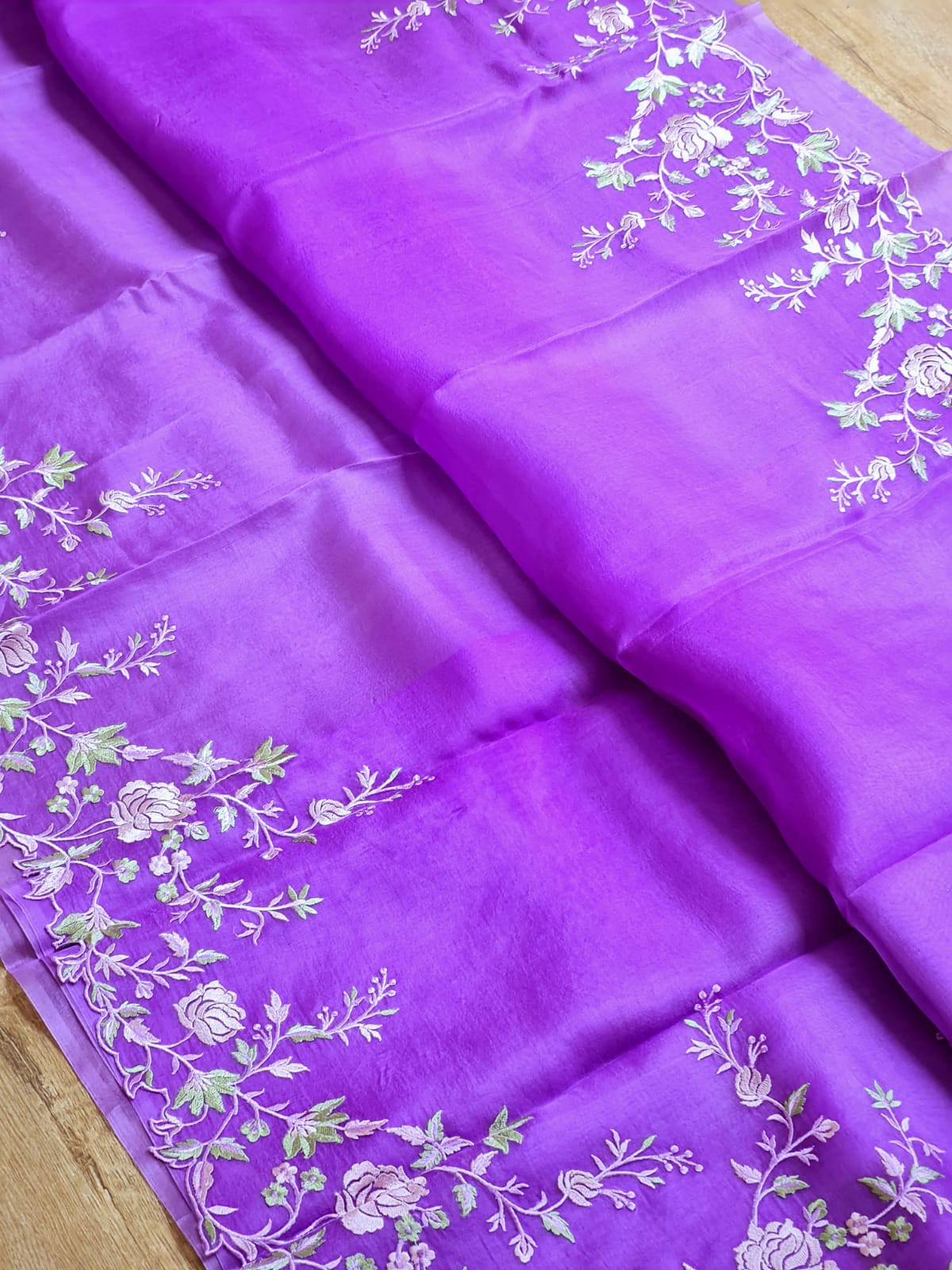 Jayanti - Pure Organza Silk with Embroidery