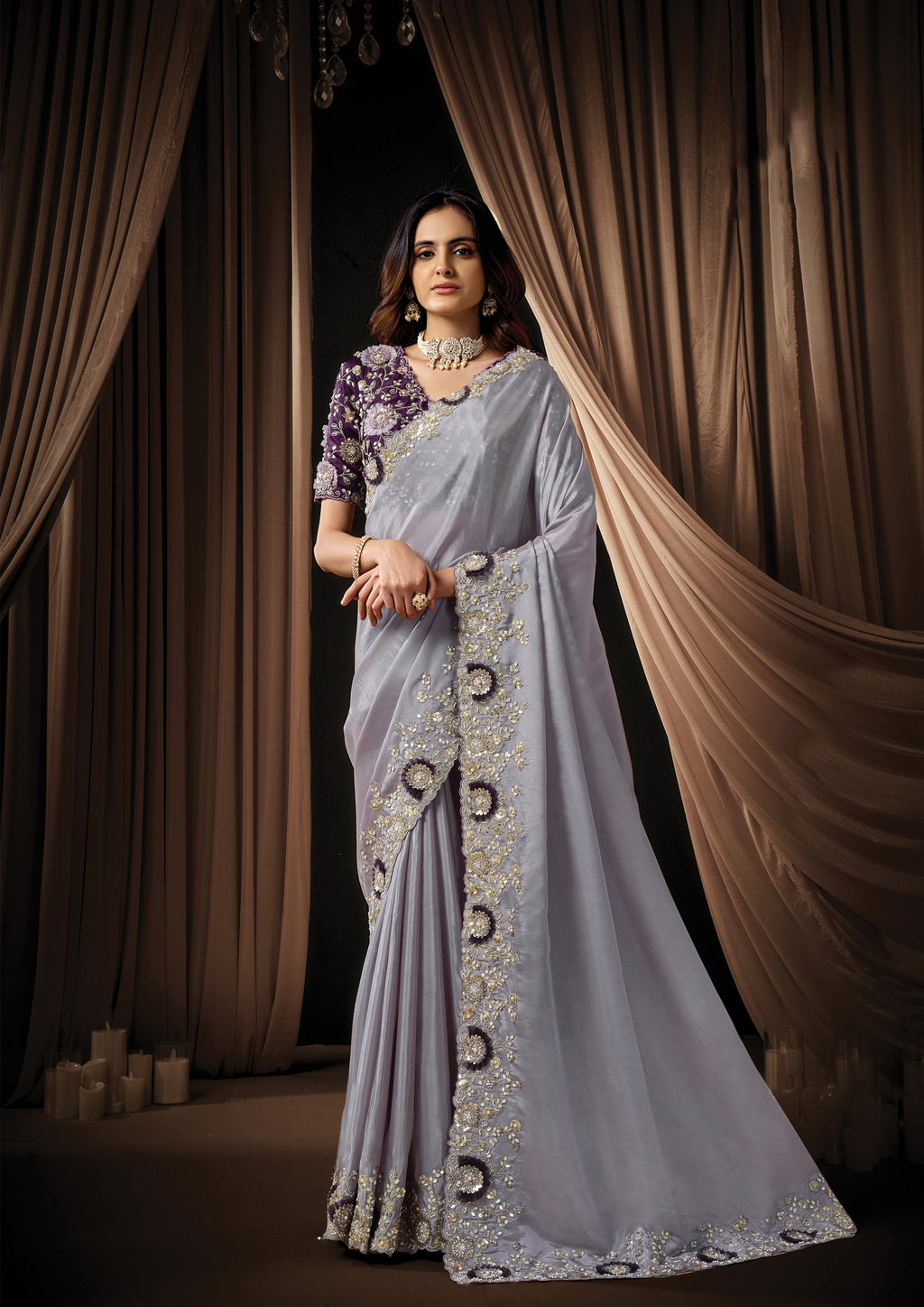 Trava - Designer Uppada silk Saree