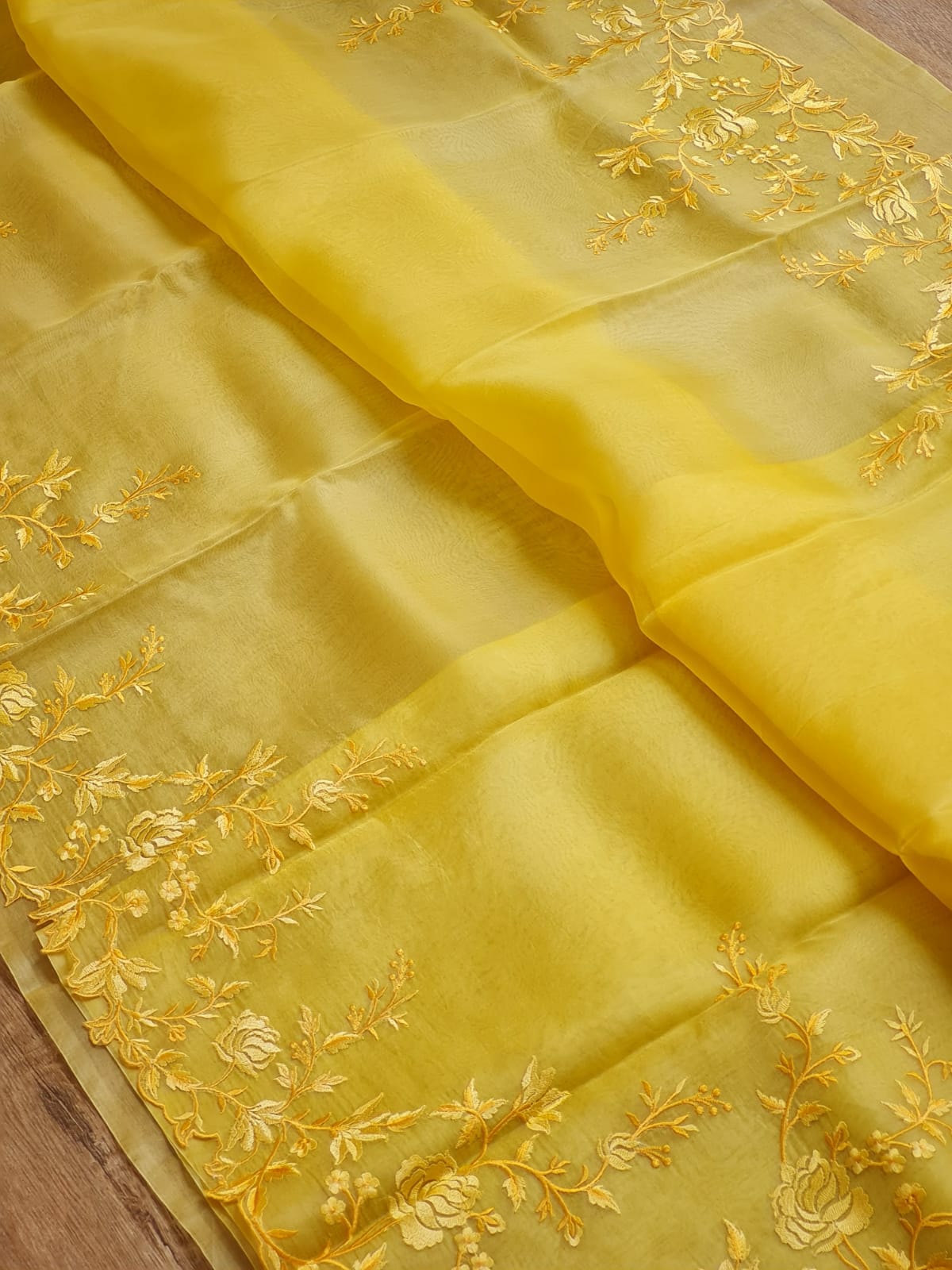 Jayanti - Pure Organza Silk with Embroidery