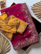 Amaya- Designer Tissue Crepe Saree