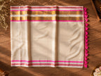 Pushpa - Mul Mul Cotton Saree - Zari by Priyanka
