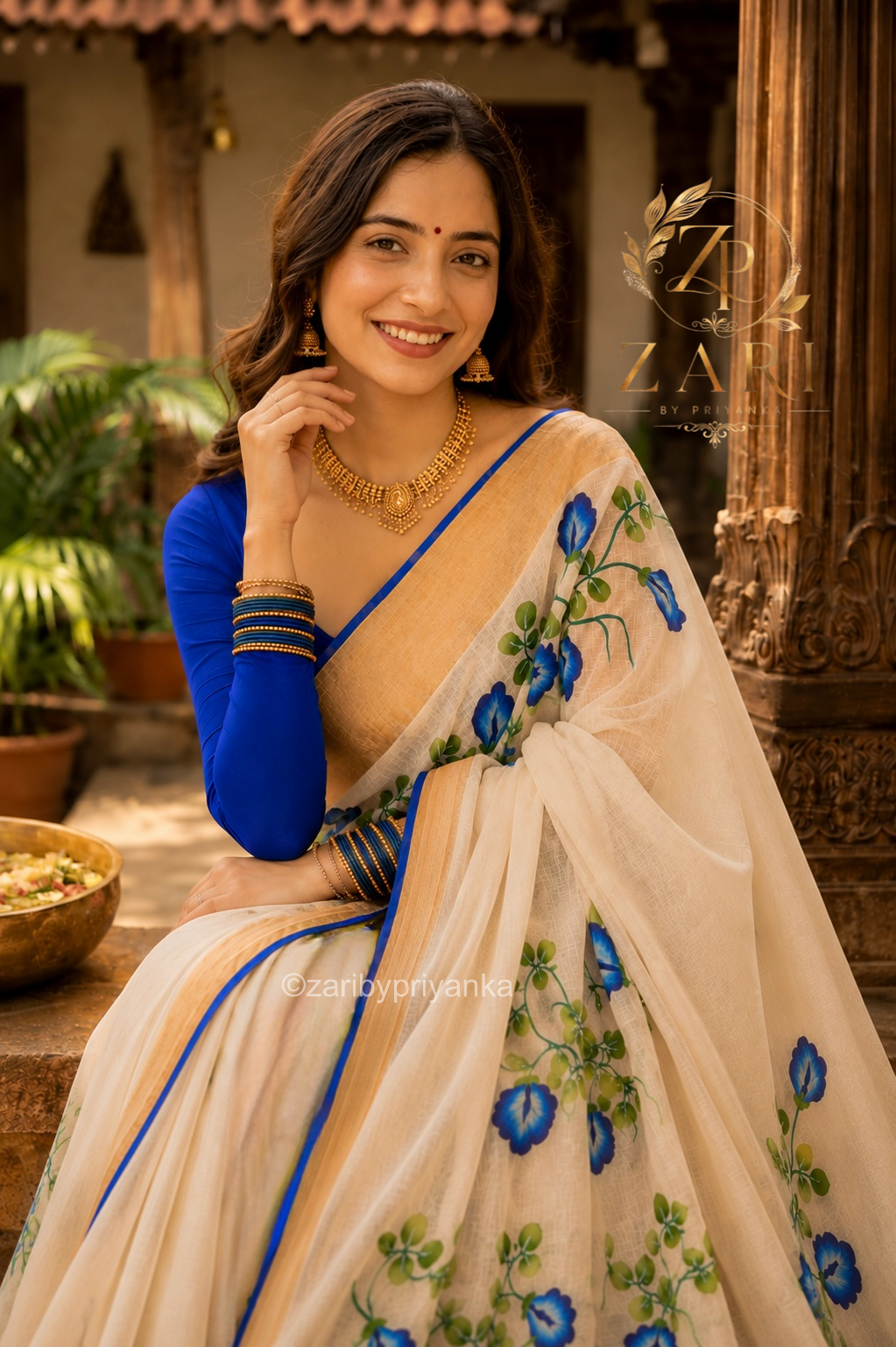 Menaka - Handwoven Handloom Soft Cotton Saree