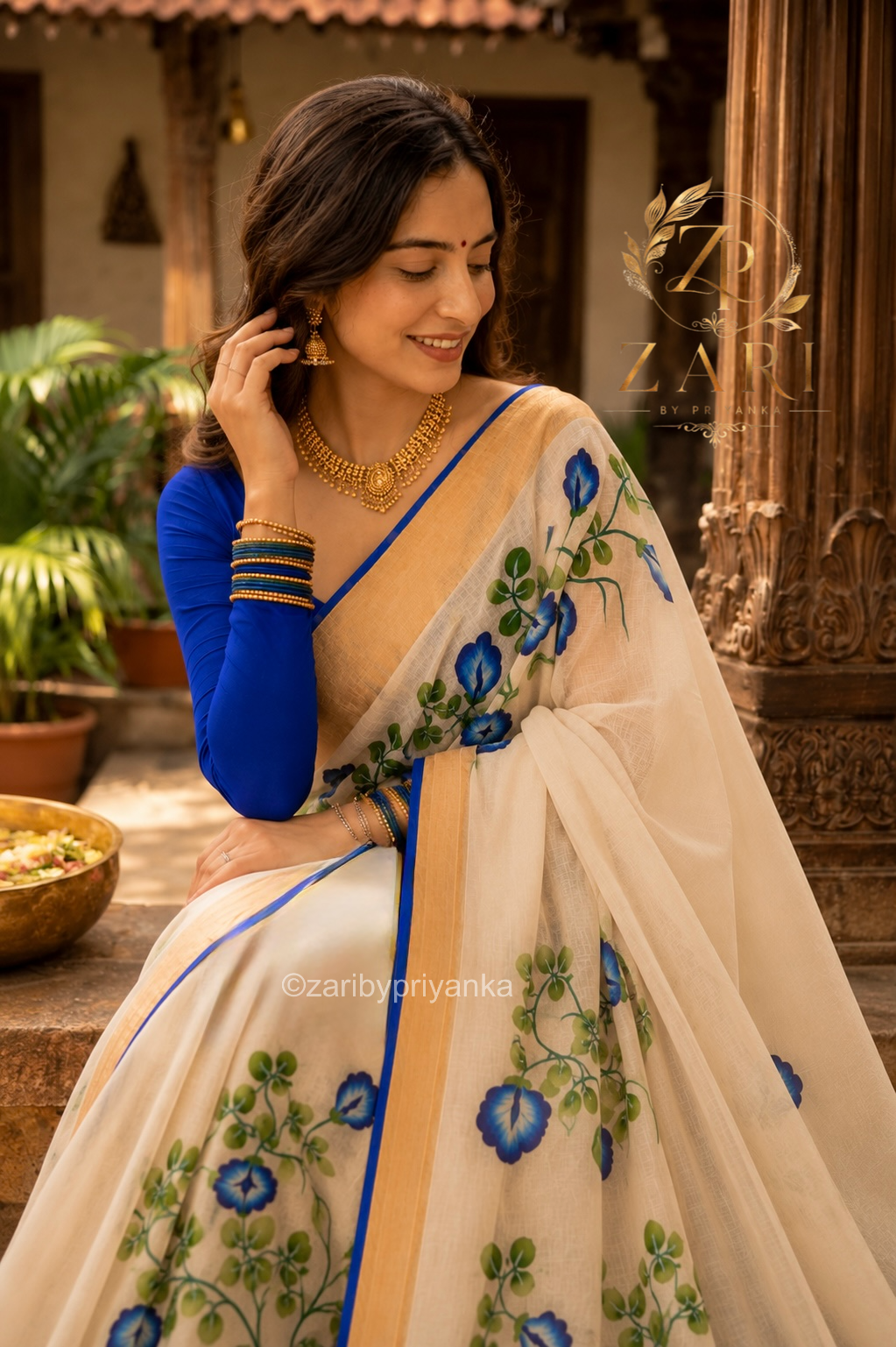 Menaka - Handwoven Handloom Soft Cotton Saree