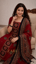 Nazar - Ajrakh Pure Modal Suit with handwork