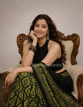 Tanara - Designer Pure Modal Ajrakh Mirror saree
