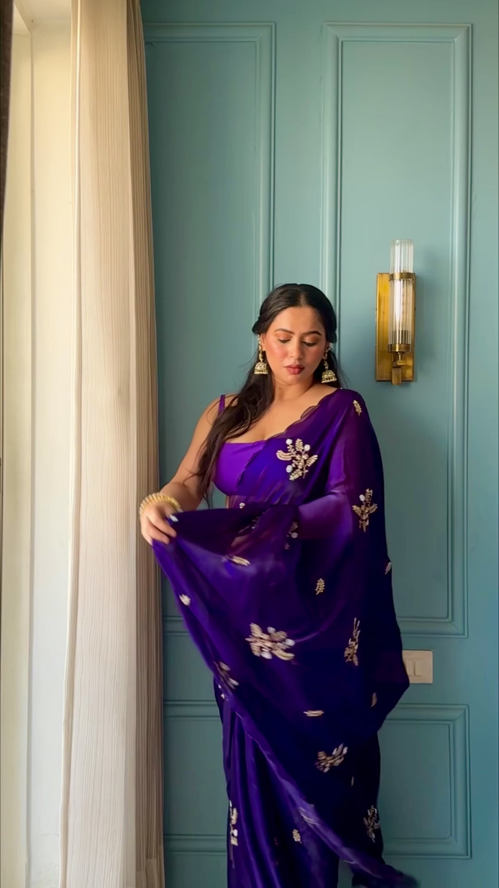 Shivani - Designer Crepe Silk Saree
