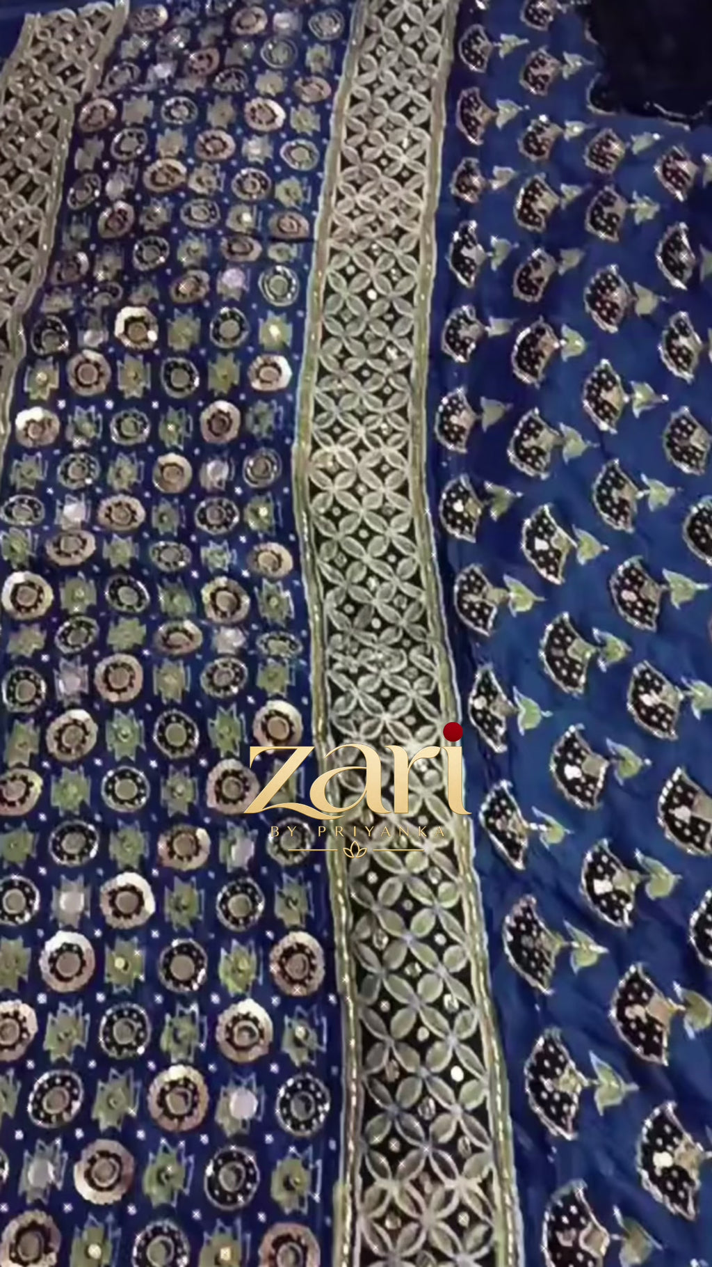 Minar | Handcrafted Ajrakh Couture Saree [Ready to Dispatch]