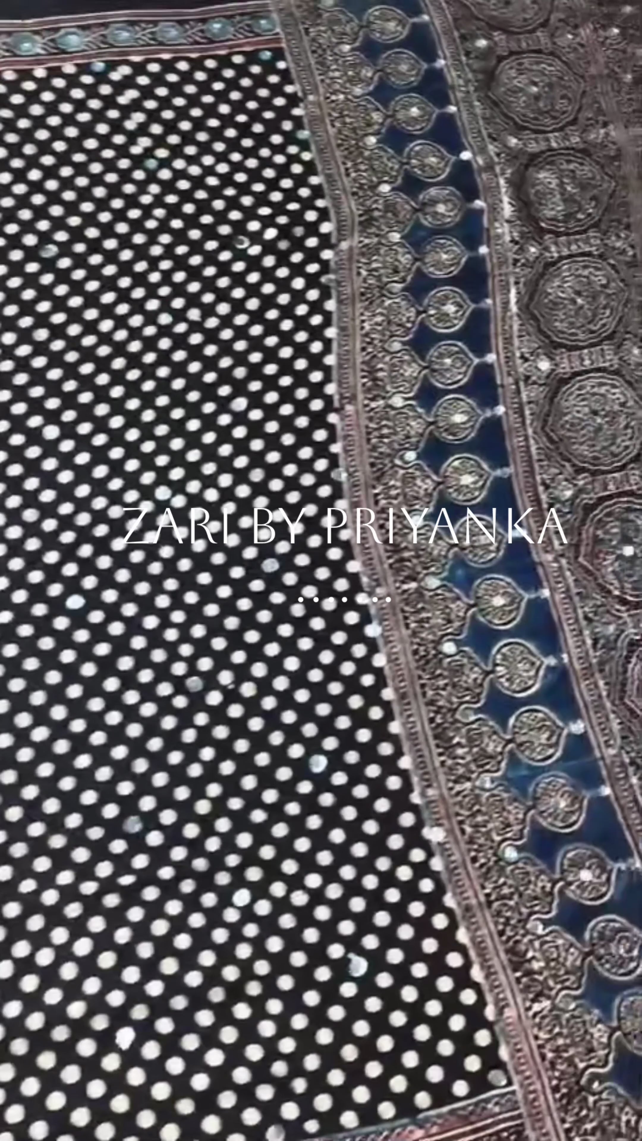 Tina - Pure Modal Ajrakh Mirror Saree