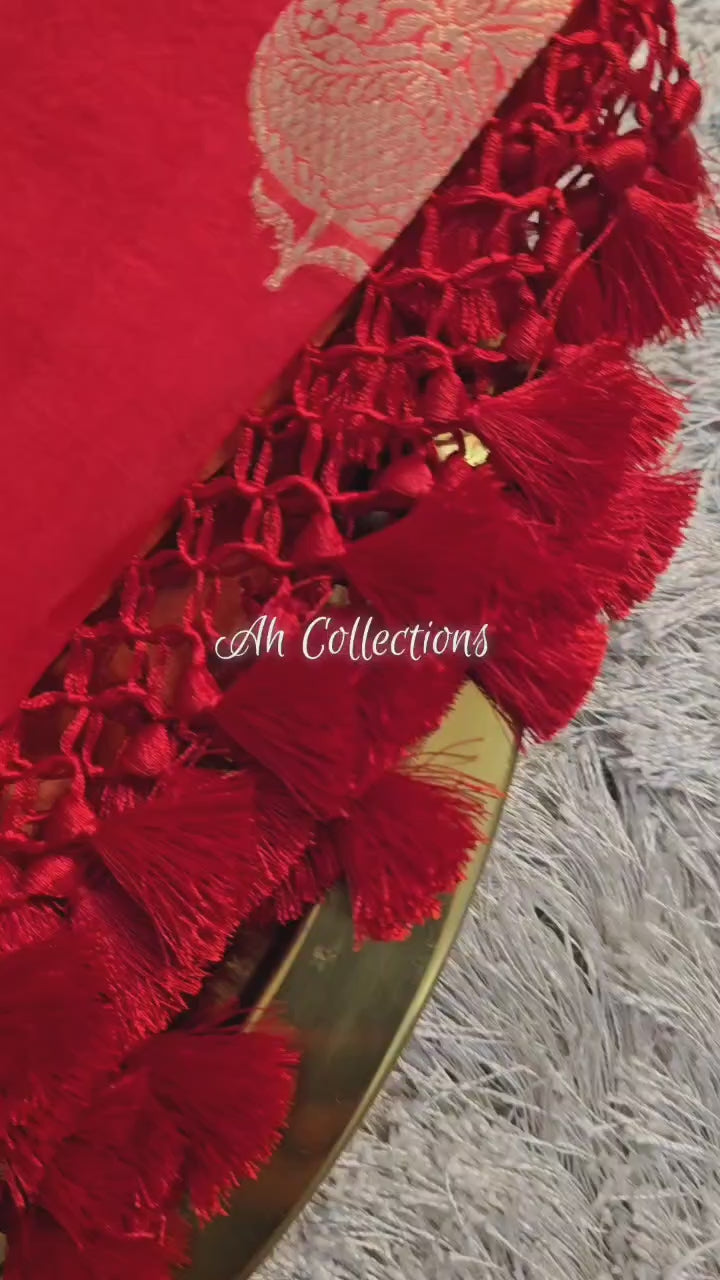 Vrinda - Pure Kora Silk Handwoven Kadhua Saree