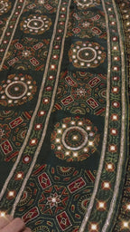 Sravti - Designer Ajrakh Handworked Saree