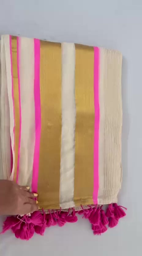 Pushpa - Mul Mul Cotton Saree