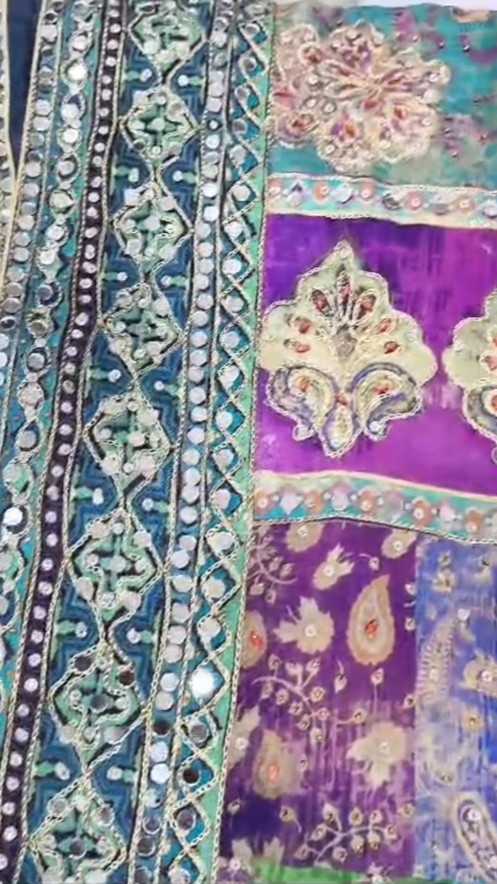 Shagun - Designer Chinon Handwork Saree