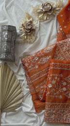 Aishu - Soft Tissue Aari Handwork Saree