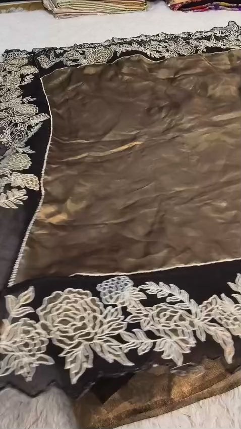 Pranita - Pure Kora Organza Tissue Silk Saree