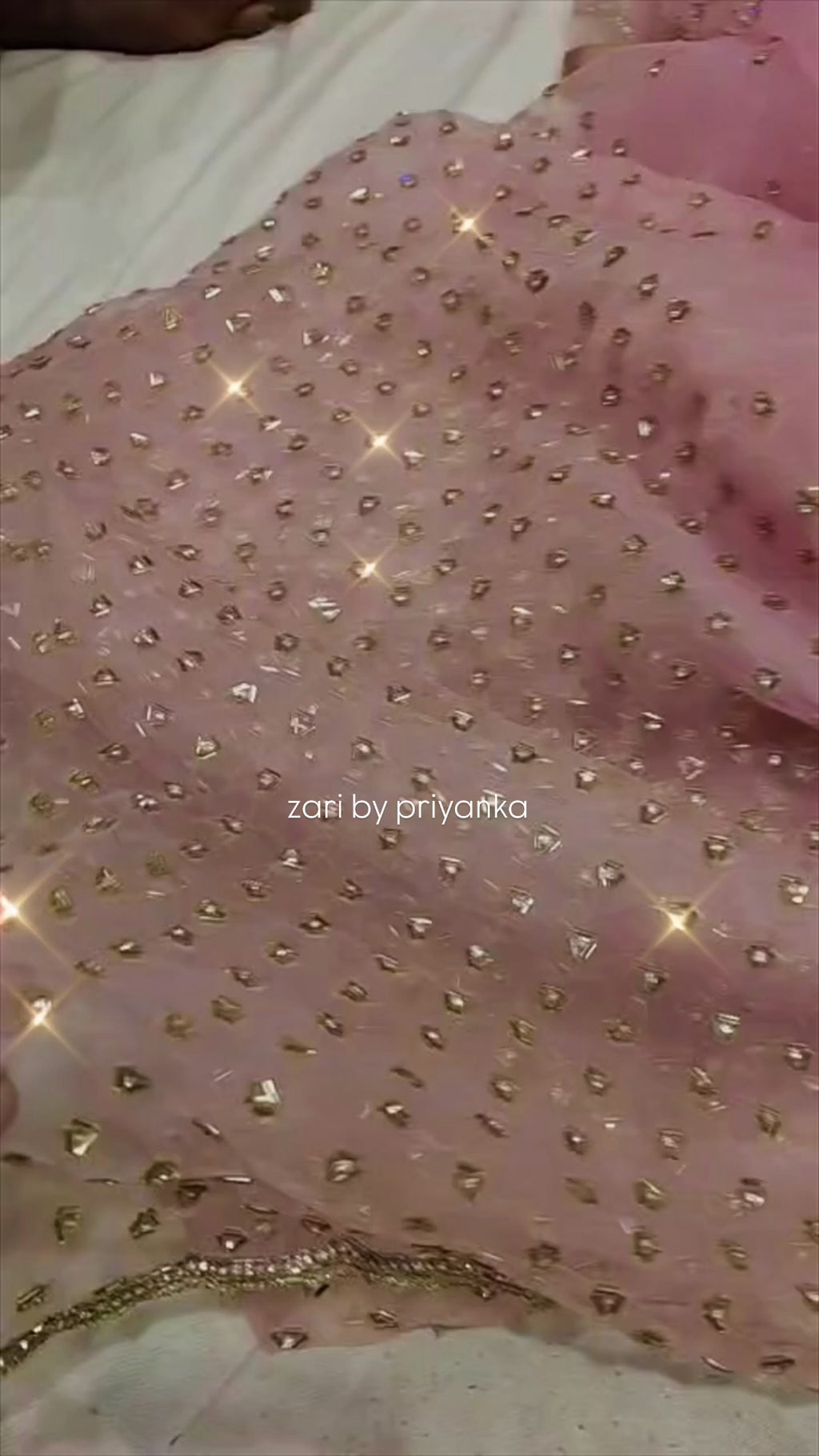 Masoom - Designer Tissue Organza Saree with handwork