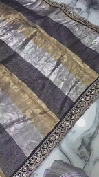 Vandana - Pure Kora Silk Handwoven Kadhua Saree