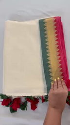 Anchal - Pure Mul Mul Handwoven Saree