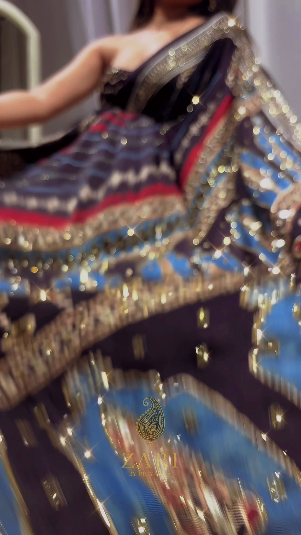 Mirra | Designer Handcrafted Ajrakh Saree