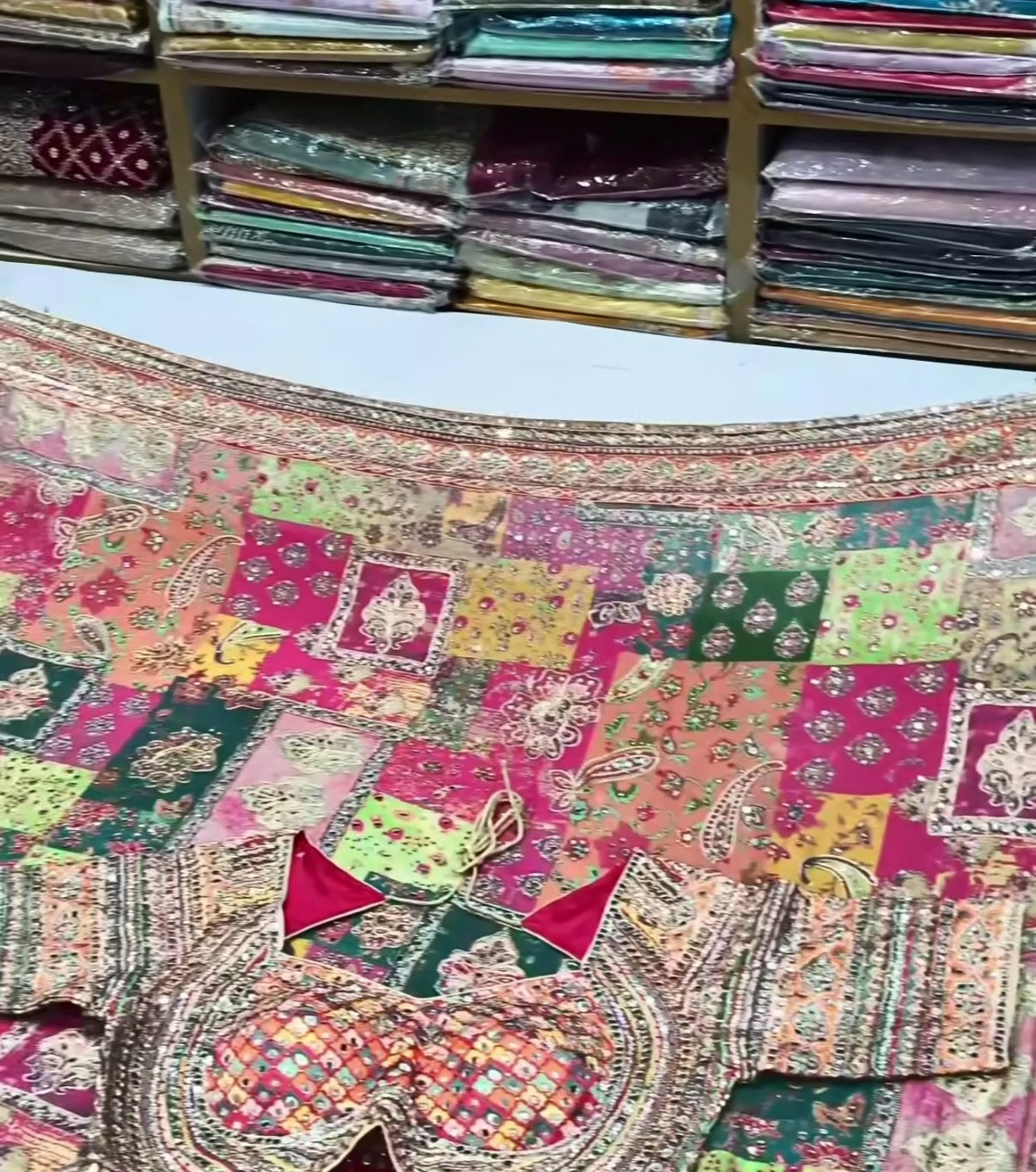 Alika - Designer Chinon Handwork Saree