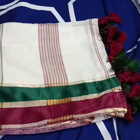 Samyukta - Handwoven Handloom Soft Cotton Saree