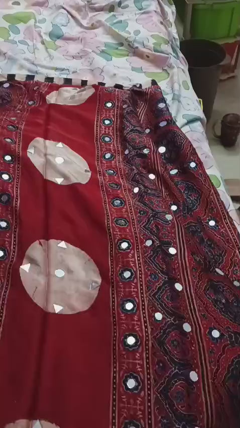 Kriti - Ajrakh Mirror Work Collection
