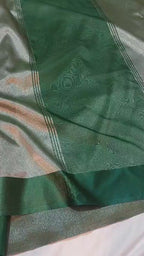 Gulabi - Glass Tissue Silk Saree