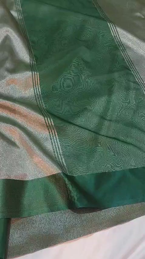 Gulabi - Glass Tissue Silk Saree