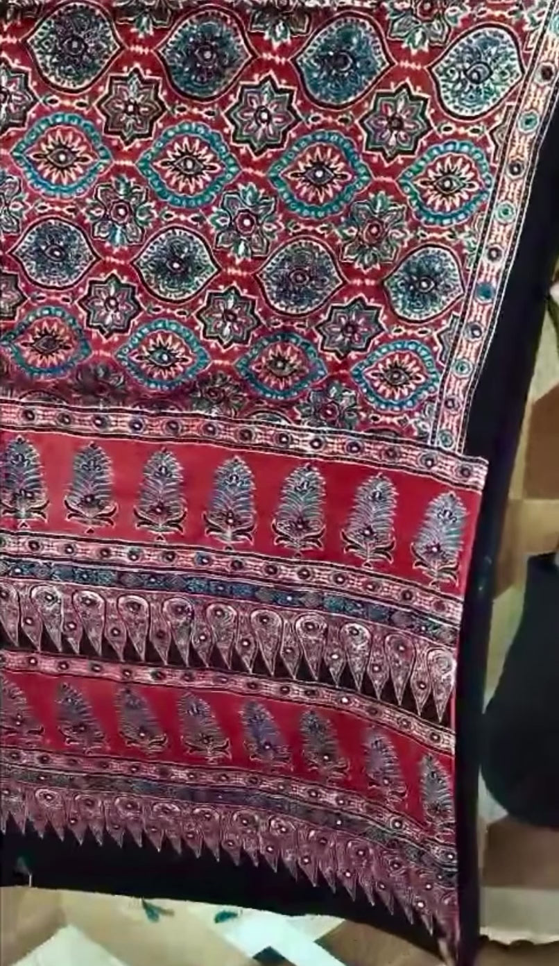 Tachi - Pure Modal Ajrakh saree