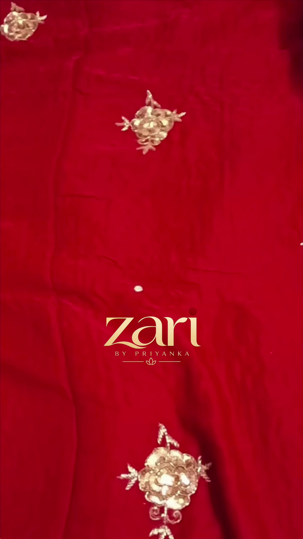 Marina | Handcrafted Ajrakh Couture Saree [Ready to dispatch]