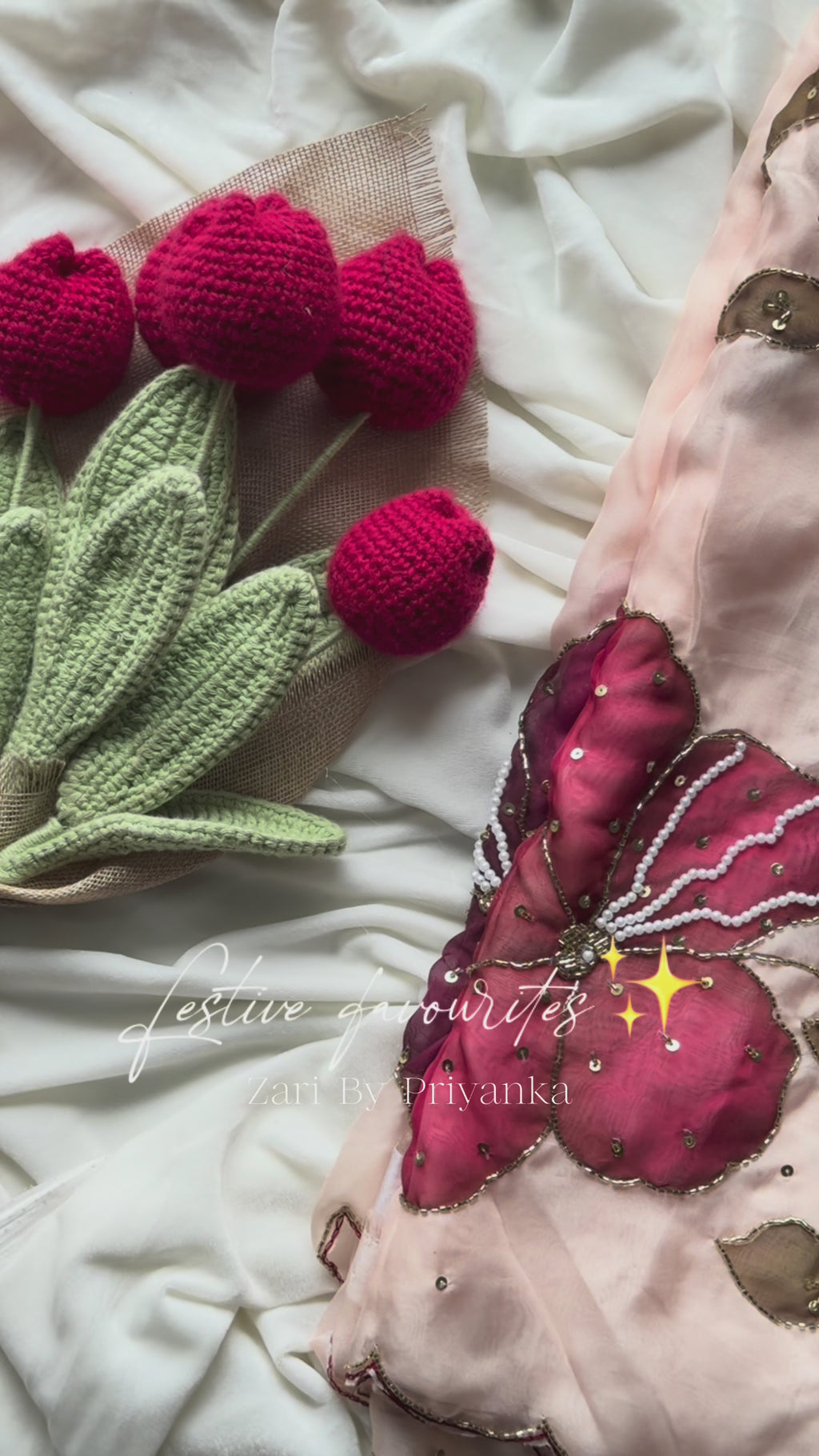 Ruhi - Designer Saree with sequins work