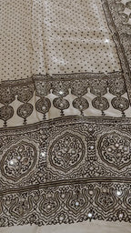 Vamika - Designer Ajrakh Handworked Saree