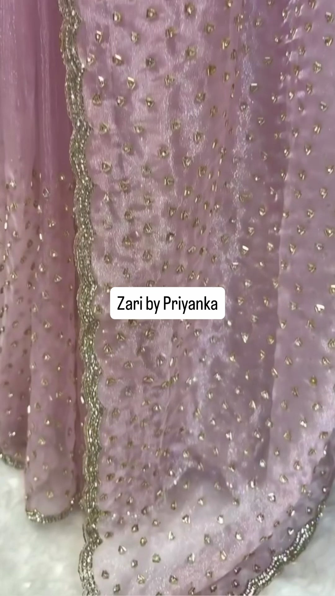 Masoom - Designer Tissue Organza Saree with handwork